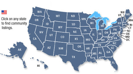 Click Map to find active communities in the US